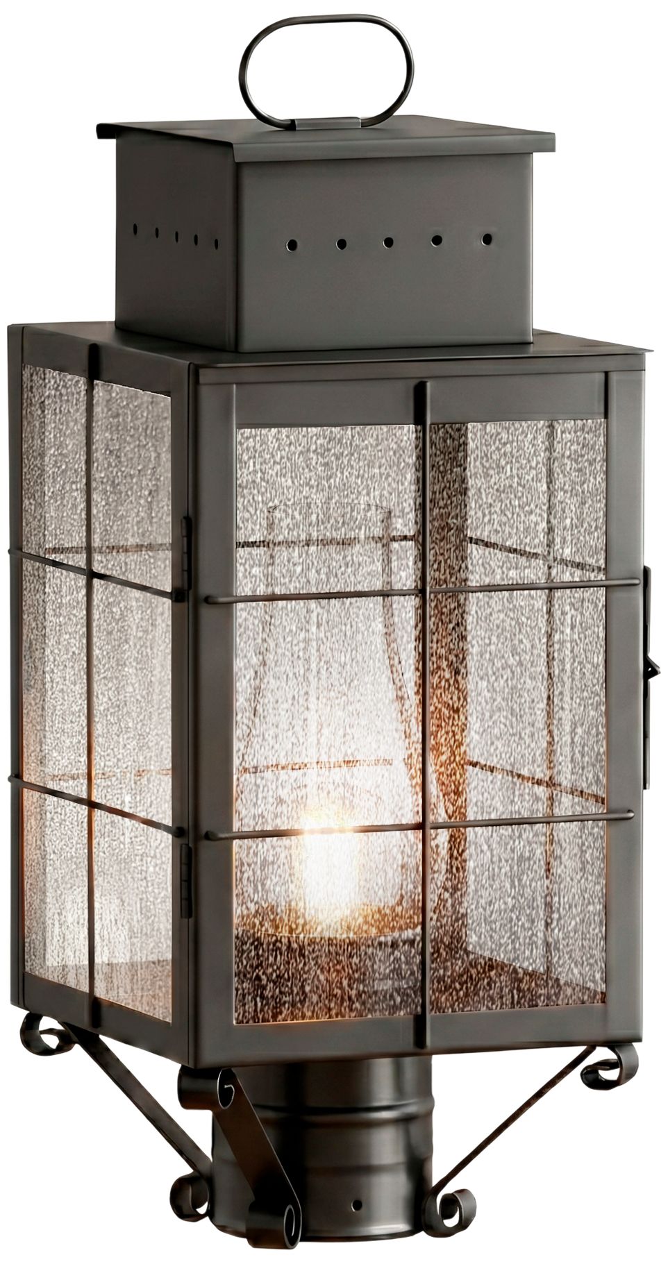 Norfield - 1 Light - 18 inch - Gunmetal - Solid Brass - Post Lantern