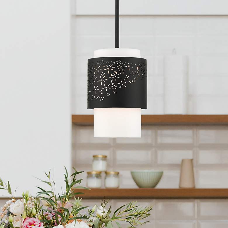 Image 1 Noria 1 Light Black Pendant