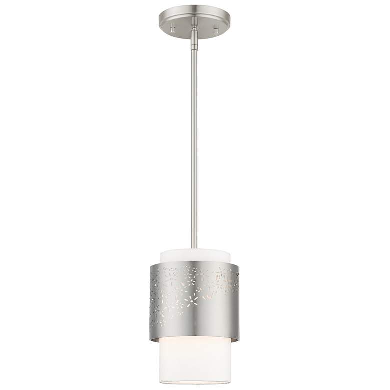 Image 1 Noria 1 Light Brushed Nickel Pendant