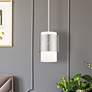 1_Noria 1 Light Brushed Nickel Pendant
