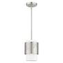 3_Noria 1 Light Brushed Nickel Pendant more views