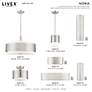 Noria 1 Light Brushed Nickel Pendant