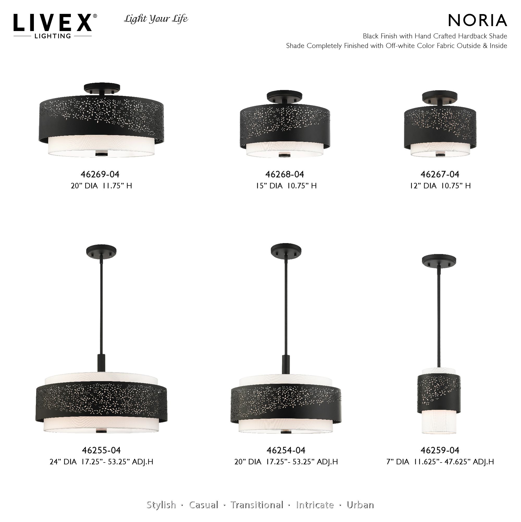 Noria 2 Light Black ADA Sconce