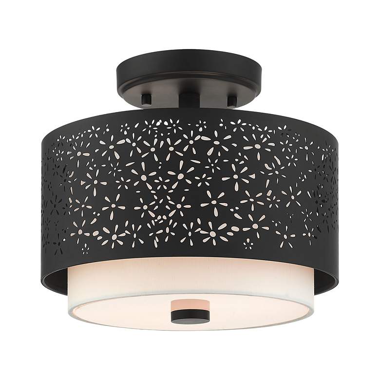 Image 6 Noria 2 Light Black Semi Flush more views