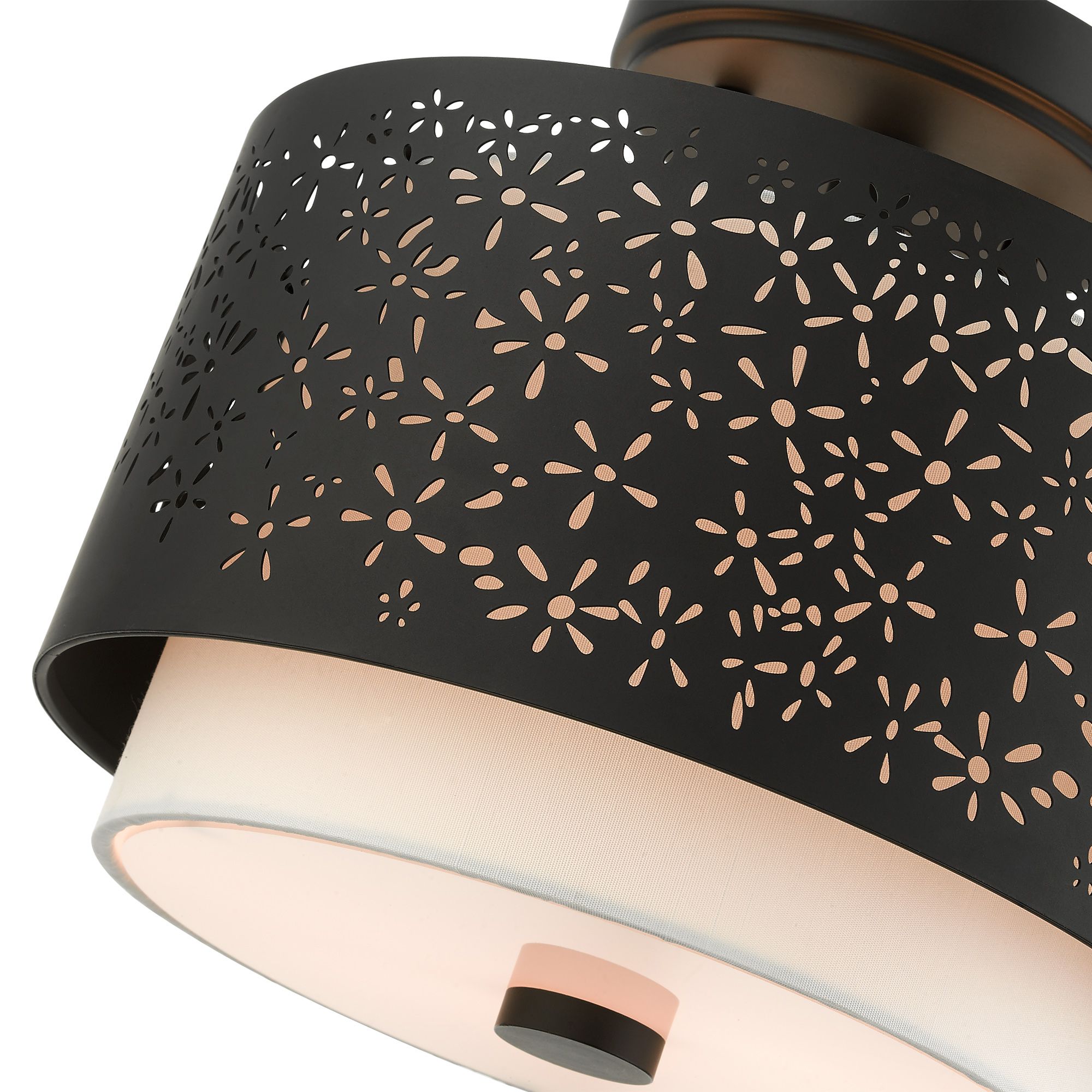 Noria 2 Light Black Semi Flush