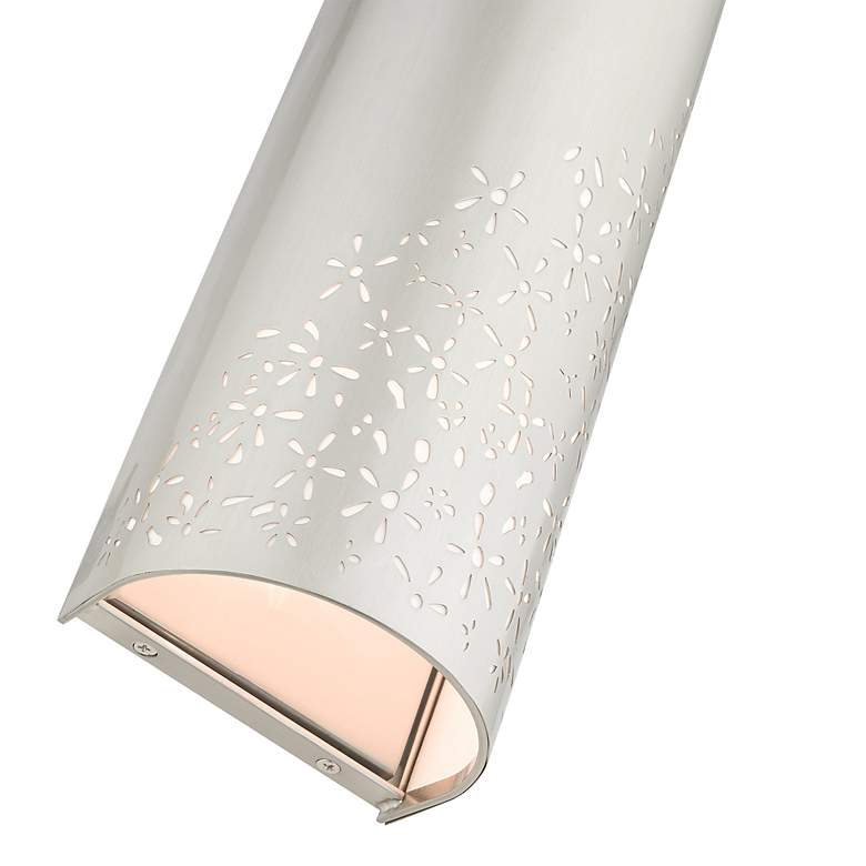 Image 7 Noria 2 Light Brushed Nickel ADA Sconce more views