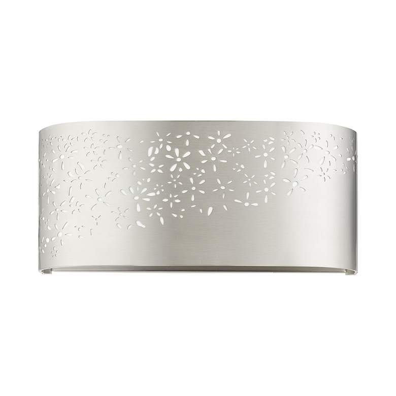 Image 2 Noria 2 Light Brushed Nickel ADA Vanity Sconce more views
