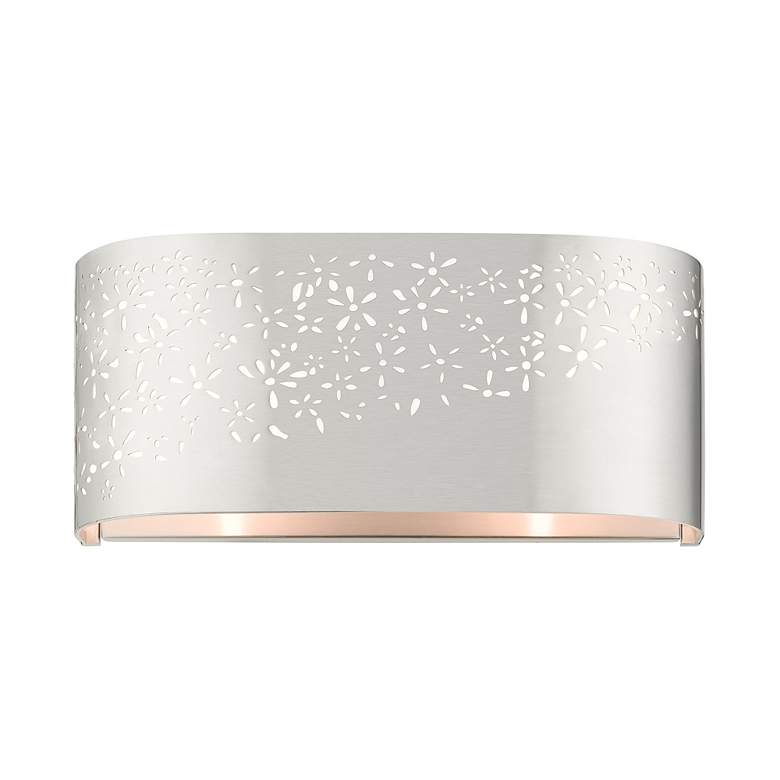 Image 3 Noria 2 Light Brushed Nickel ADA Vanity Sconce more views
