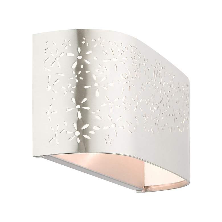 Image 6 Noria 2 Light Brushed Nickel ADA Vanity Sconce more views