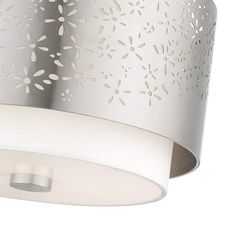 Image 7 Noria 2 Light Brushed Nickel Semi Flush more views