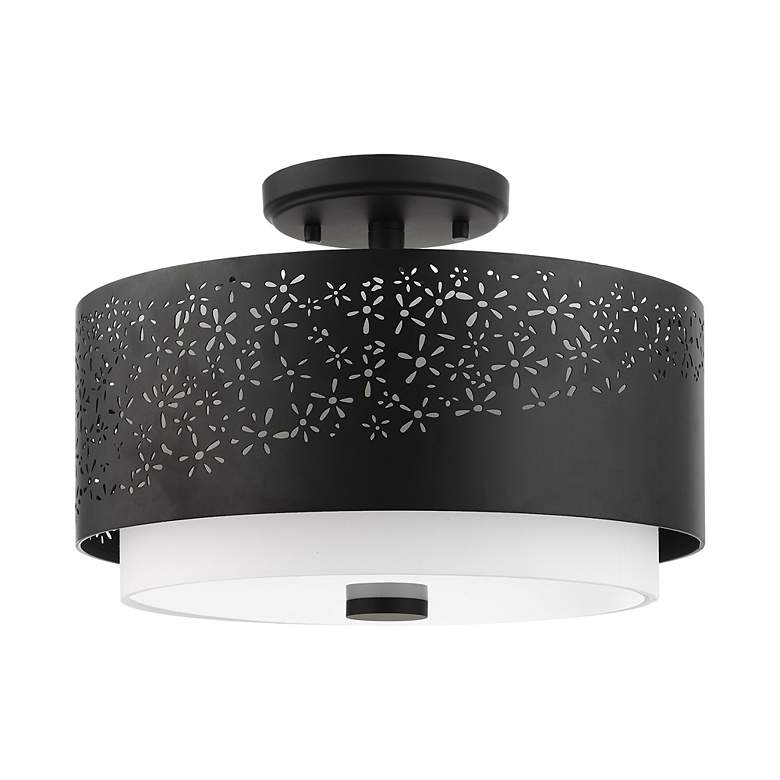 Image 3 Noria 3 Light Black Semi Flush more views