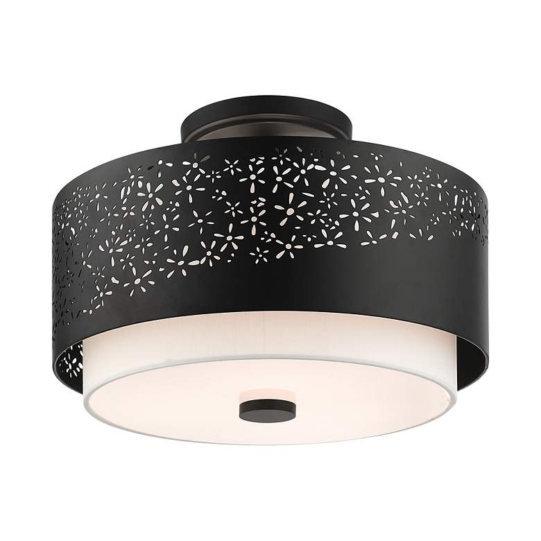 Image 4 Noria 3 Light Black Semi Flush more views