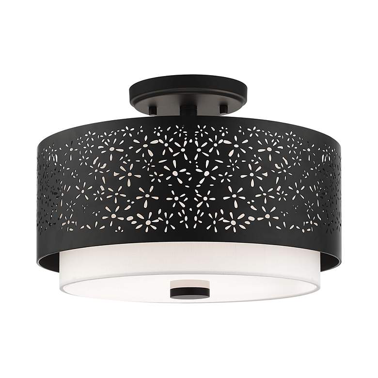 Image 6 Noria 3 Light Black Semi Flush more views