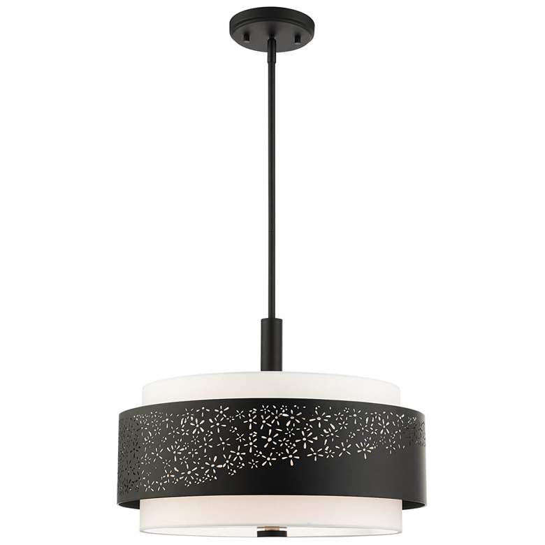 Image 1 Noria 4 Light Black Chandelier