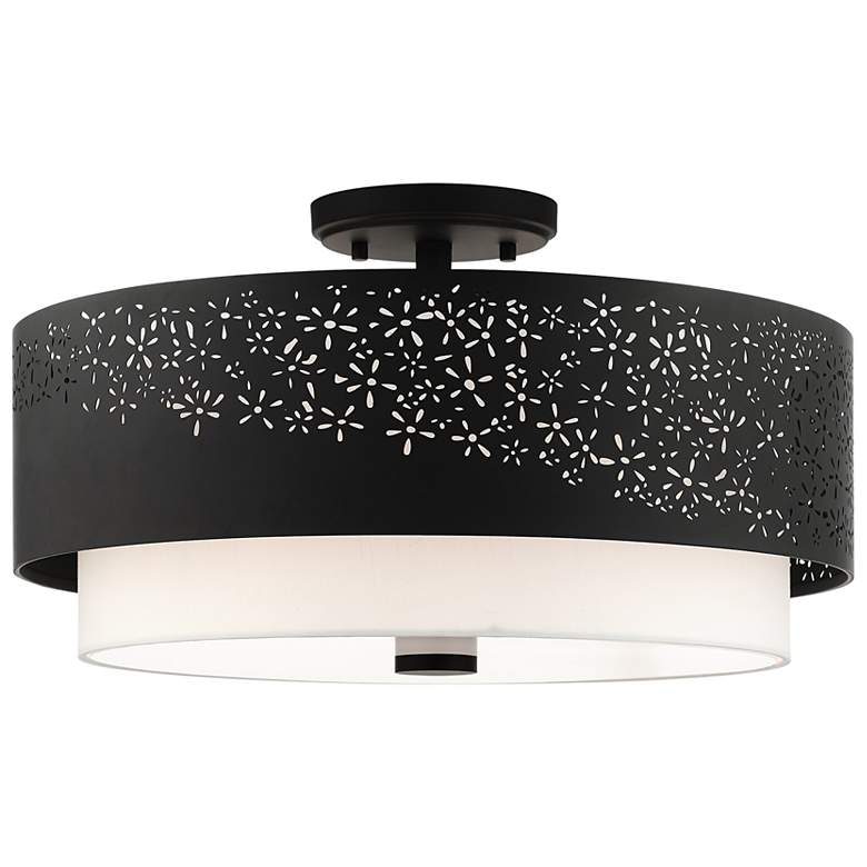 Image 2 Noria 4 Light Black Semi Flush