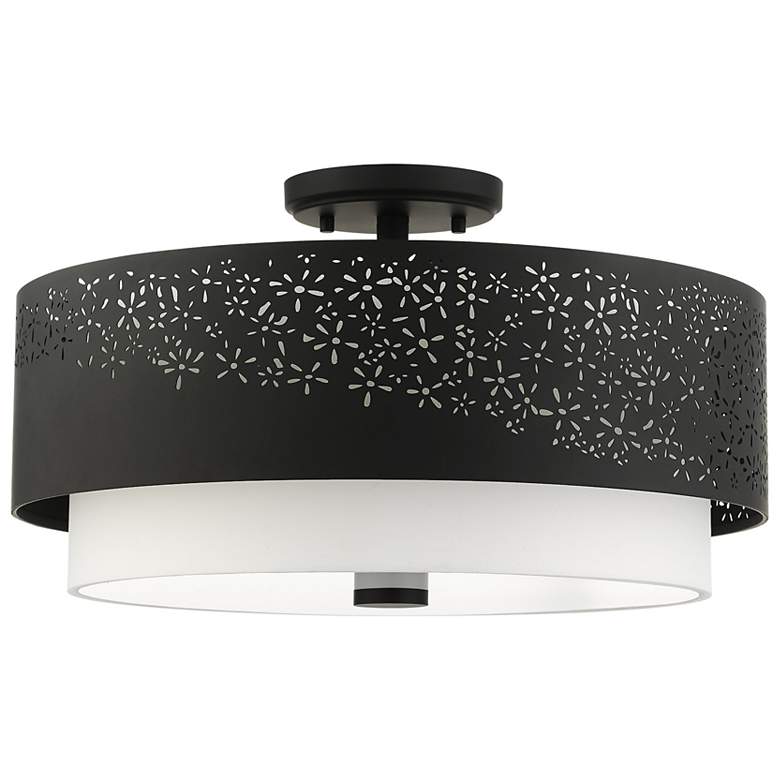 Image 3 Noria 4 Light Black Semi Flush more views