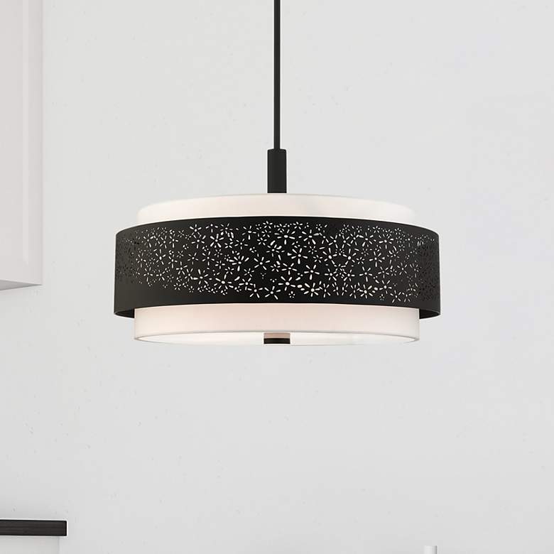 Image 1 Noria 5 Light Black Chandelier