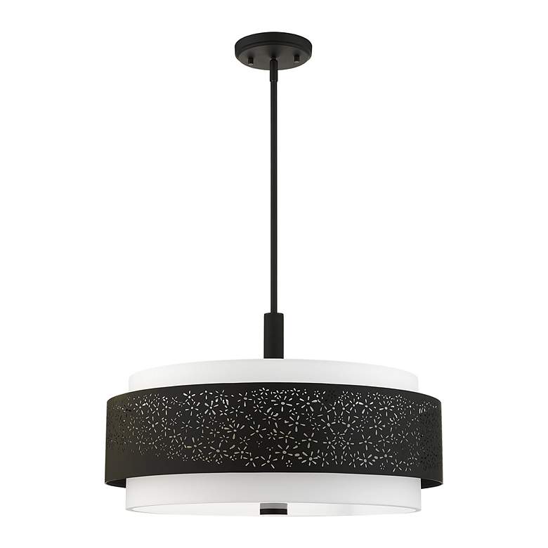Image 3 Noria 5 Light Black Chandelier more views