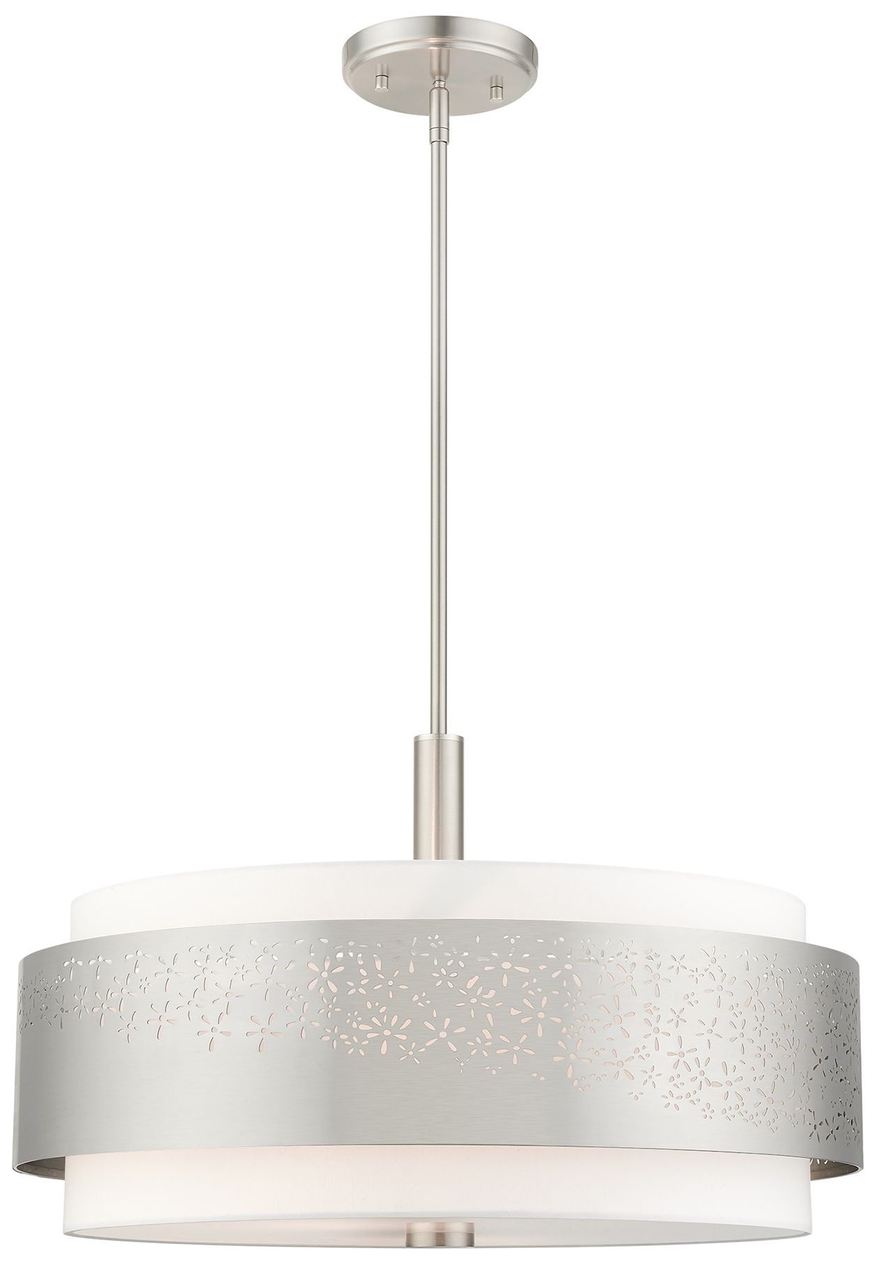 Noria 5 Light Brushed Nickel Chandelier