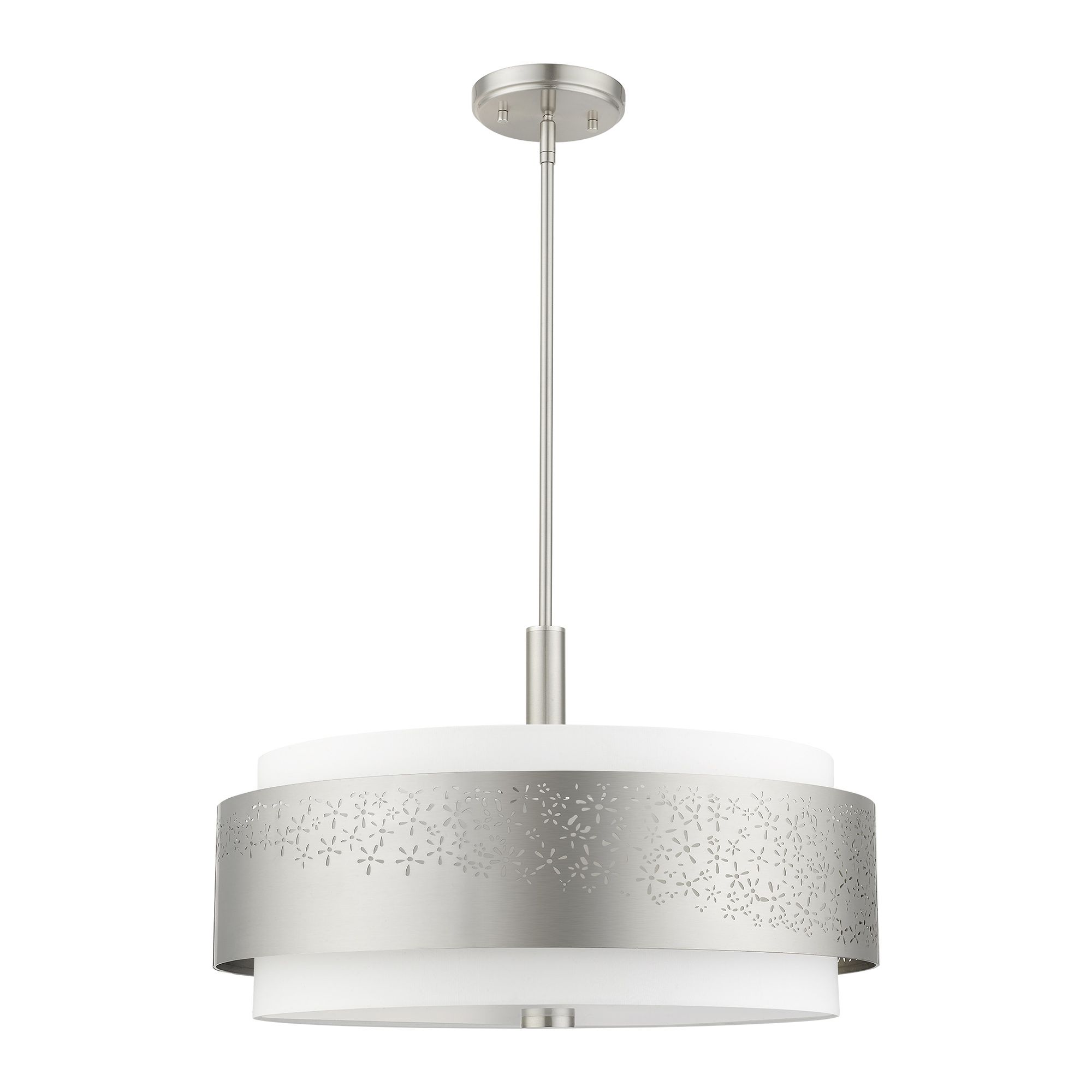 Noria 5 Light Brushed Nickel Chandelier