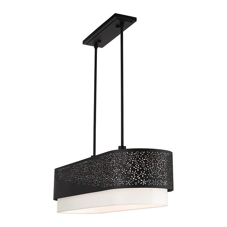 Image 6 Noria 6 Light Black Linear Chandelier more views