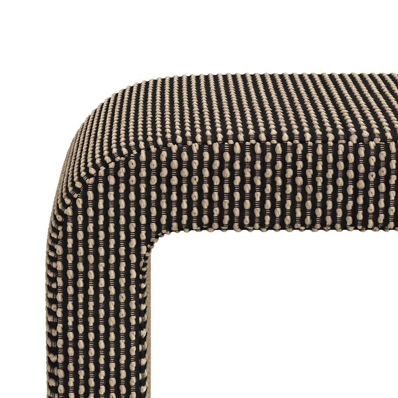 Image 2 Norm 50" Wide Breuer Ebony Fabric Modern Bench more views
