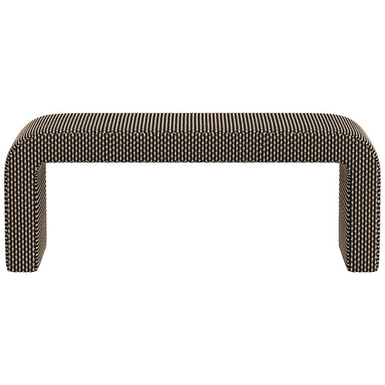 Image 4 Norm 50 inch Wide Breuer Ebony Fabric Modern Bench more views