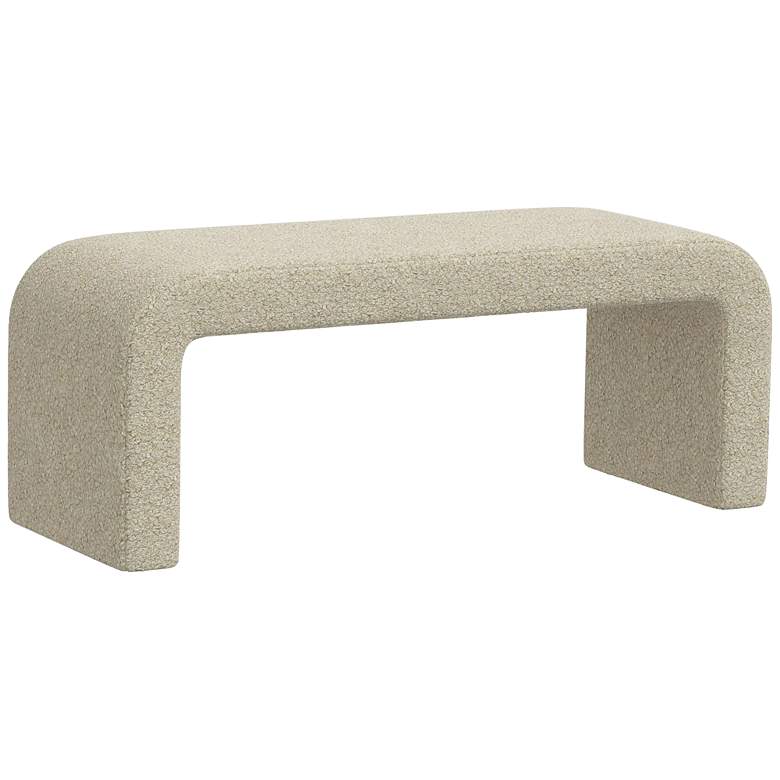 Image 1 Norm 50" Wide Dolly Toast Fabric Modern Bench