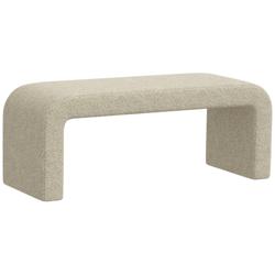 Norm 50&quot; Wide Dolly Toast Fabric Modern Bench