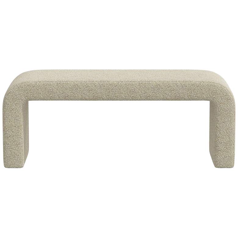 Image 4 Norm 50" Wide Dolly Toast Fabric Modern Bench more views