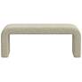 Norm 50" Wide Dolly Toast Fabric Modern Bench