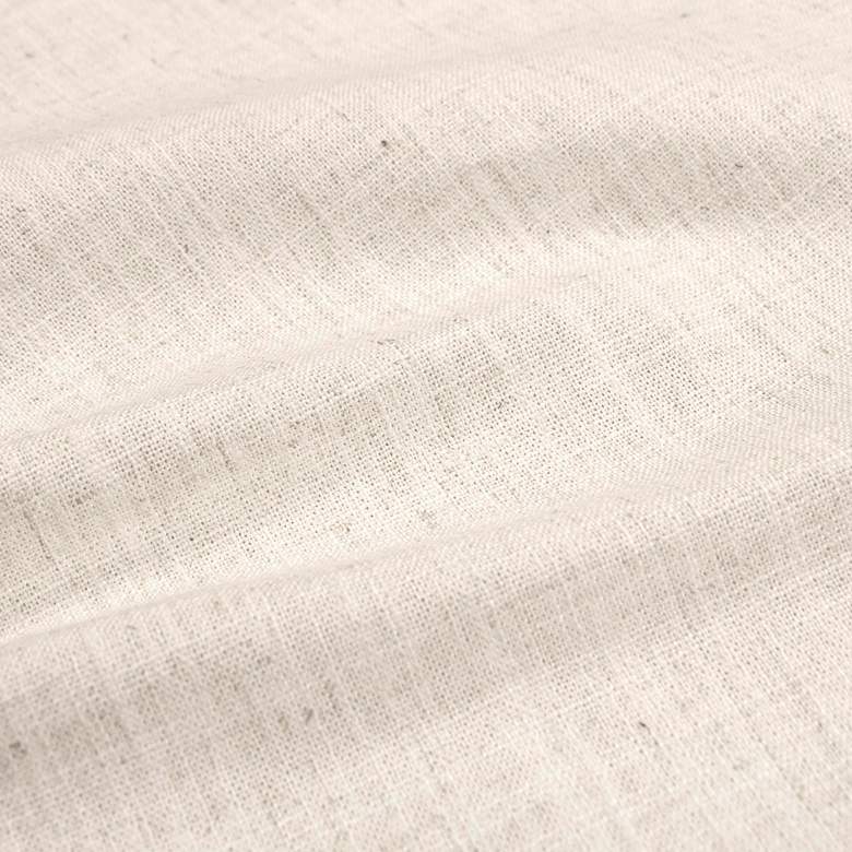 Image 3 Norm 50" Wide Linen Talc Fabric Modern Bench more views
