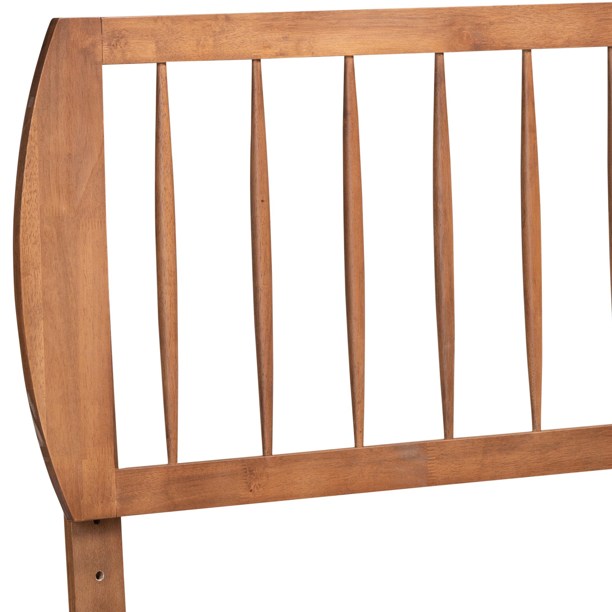 Thumbnail3 of Norman Ash Walnut Rubberwood Open Slat Full Headboard more views