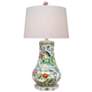 Norman Phoenix Bird Porcelain Six Jar Table Lamp