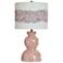 Norman Wyatt Home 28.5"H Pearlescent Pink Table Lamp w/ Pattern Shade