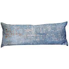 Image1 of Norman Wyatt Home 36" x 14" Distressed Blues Designer Down Filled