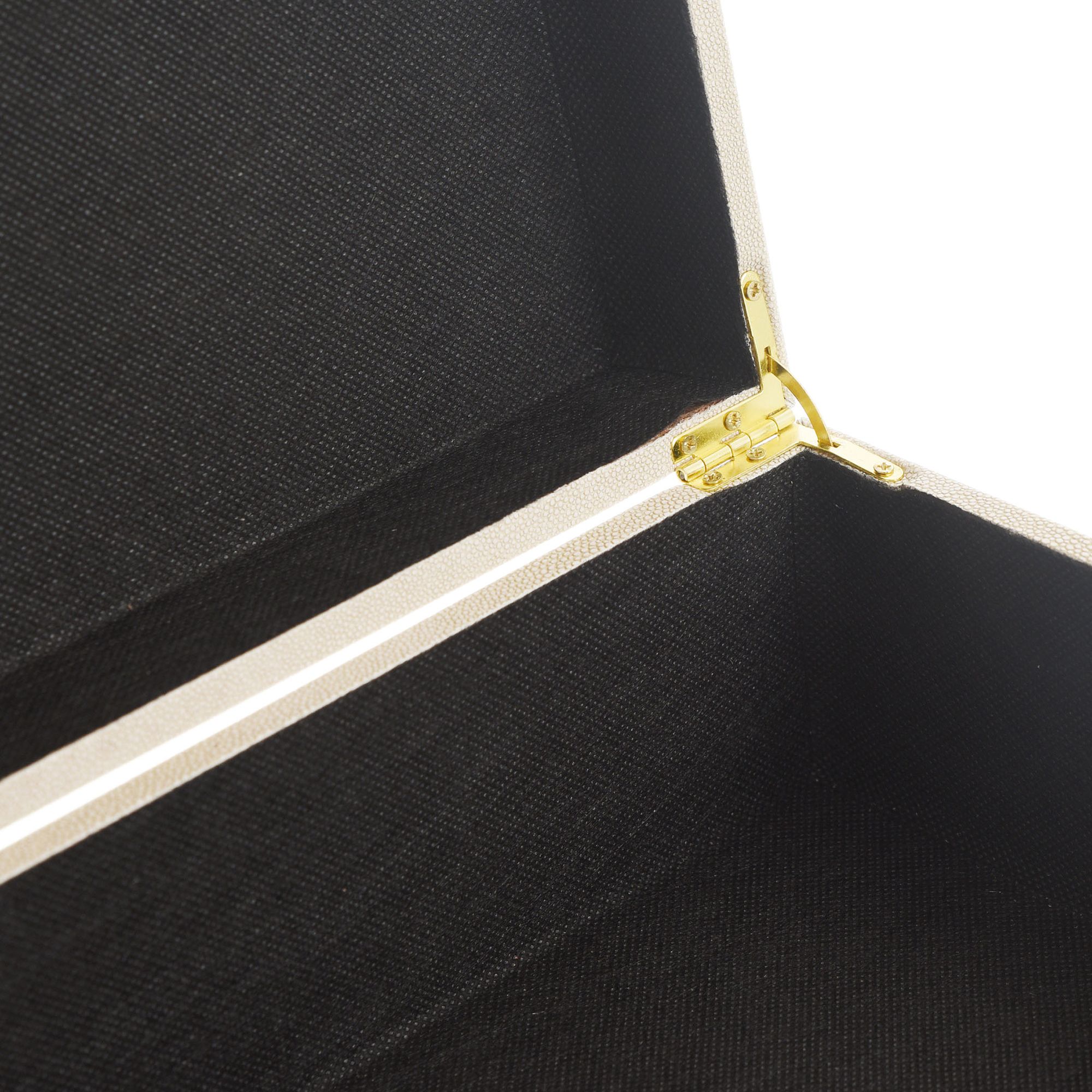 Image 7 Norman Wyatt Home Camilla Neutral Leather Accessory Box Set of 3 more views