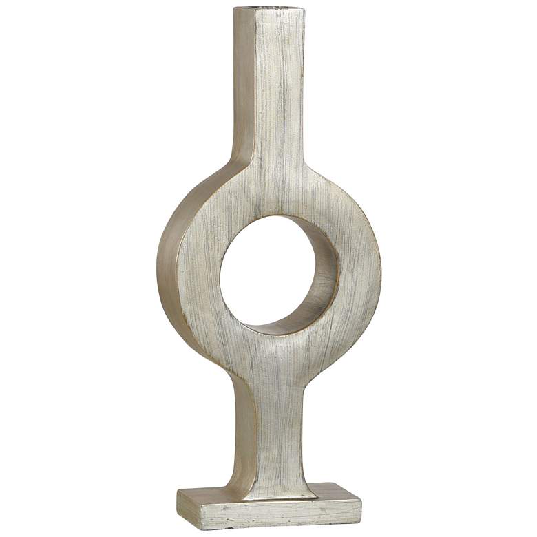 Image 1 Norman Wyatt Home Dahalia 18"H Champagne Silver And Gold Middle Vase