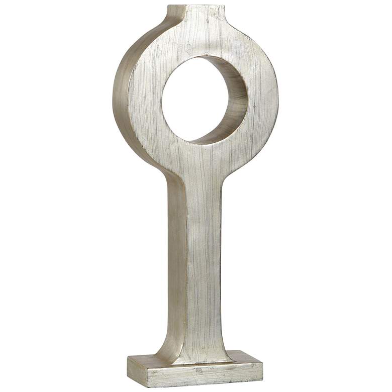 Image 1 Norman Wyatt Home Dahalia 18"H Champagne Silver And Gold Top Vase