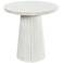 Norman Wyatt Home Drift 26" High White Washed Wooden Ridge End Table