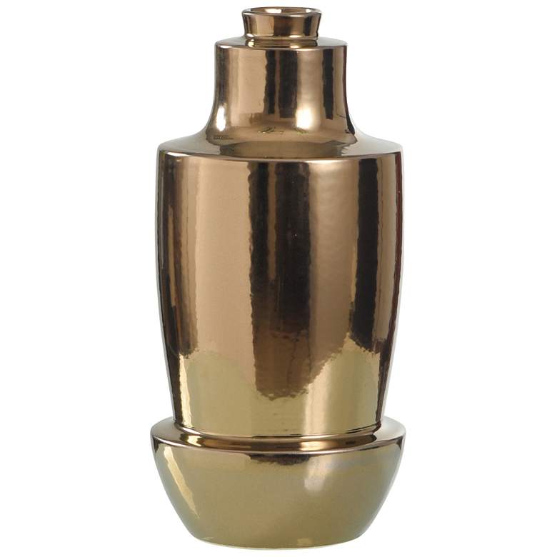 Image 1 Norman Wyatt Home Dynasty 13.75" Bronze Ceramic Vase