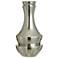 Norman Wyatt Home Dynasty 15.75" High Plated Silver Ceramic Vase