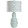 Norman Wyatt Home Dynasty 30.75"H Fain Whisper Blue Ceramic Table Lamp