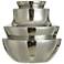 Norman Wyatt Home Dynasty 9.75" High Plated Silver Ceramic Vase