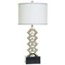 Norman Wyatt Home Elevation 33.5"H Arcene Silver & Black Table Lam