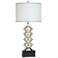Norman Wyatt Home Elevation 33.5"H Arcene Silver & Black Table Lam