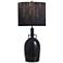 Norman Wyatt Home Empire 36.75"H Gloss Black Ceramic Table Lamp