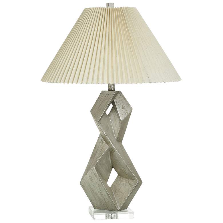 Image 1 Norman Wyatt Home Eternity 29.75" High Carme Silver Table Lamp