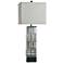 Norman Wyatt Home Orion 34.75" High Silver Table Lamp With Gray Shade