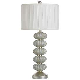 Image1 of Norman Wyatt Home Pearline 33.75"H Anartia Silver Champagne Lamp